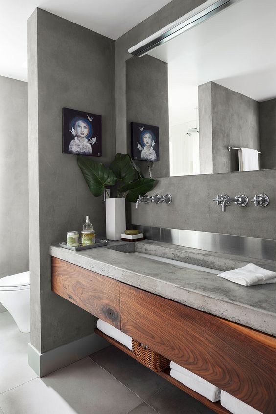 fugenlose badezimmer wien, badrenovierung wien, betonoptik bad, fugenloses design, pflegeleichtes badezimmer